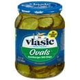 thumbnail image 1 of Vlasic Ovals Hamburger Dill Pickle Chips, 32 fl. oz., 1 of 8