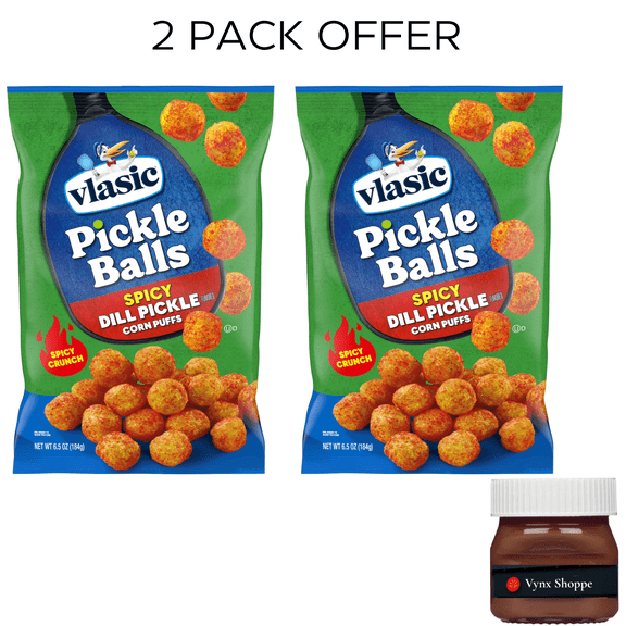 Vlasic Pickle Balls, Spicy Dill Pickle Flavored Corn Puffs, 6.5 oz.