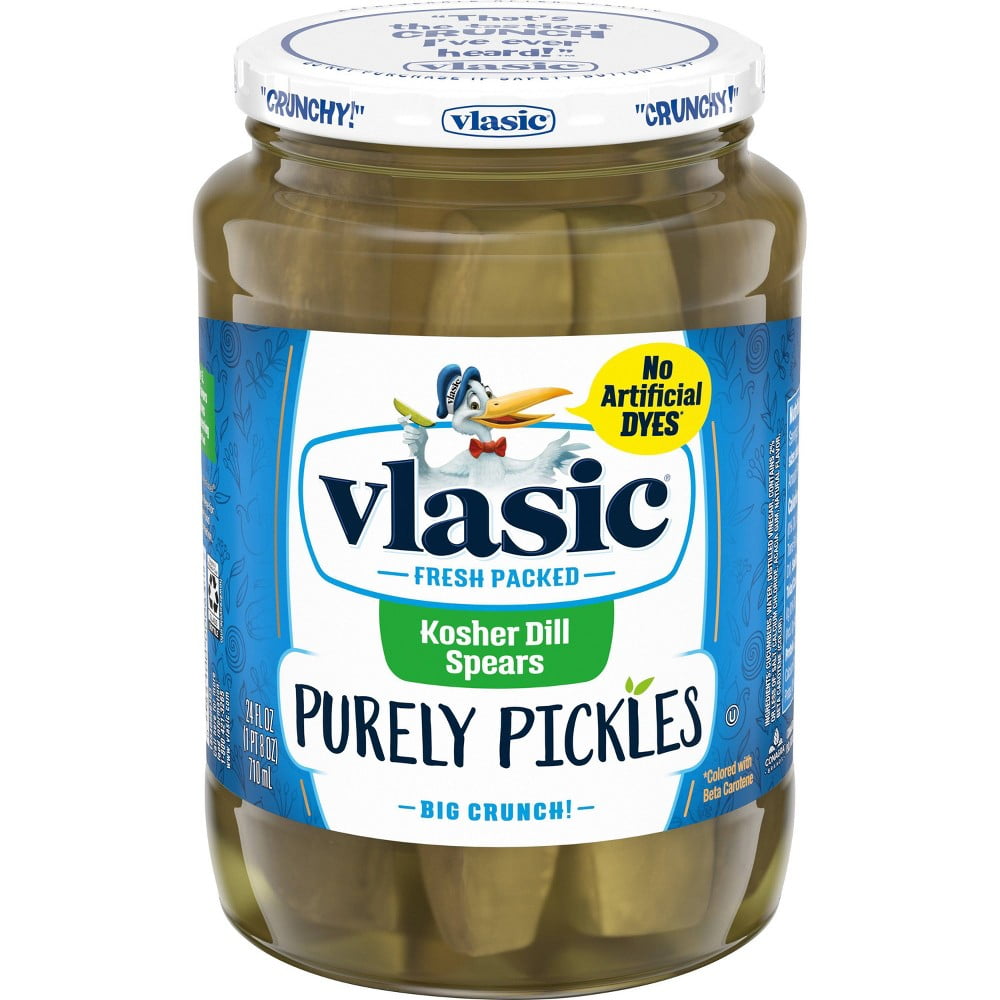 Vlasic Purely Pickles Kosher Dill Spears (Pack of 6)