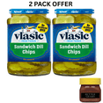 thumbnail image 1 of Vlasic Sandwich Dill Pickle Chips, Keto Friendly, 1 of 9