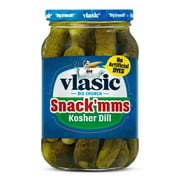 Vlasic Snack'mms Kosher Dill Mini Pickles, Keto Friendly, 24 fl. oz.