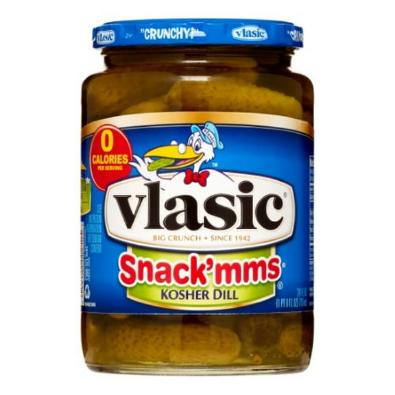 Vlasic: Snackmms Classic Dill Taste Kosher Dill 24 Fl Oz (Pack of 2)