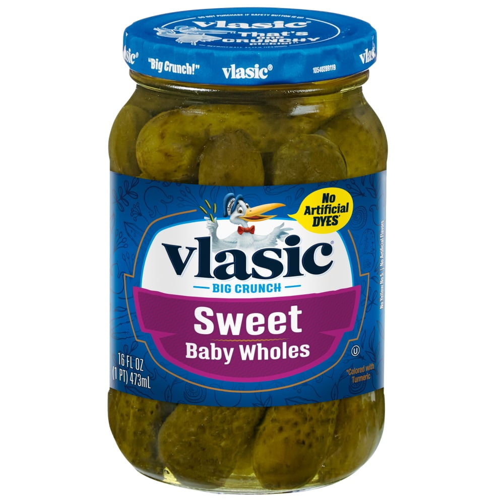 Vlasic Sweet Whole Baby Pickles 16 fl oz - Pack of 2