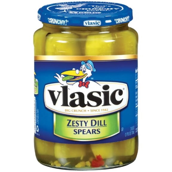 Vlasic Zesty Dill Spears Pickles Jar (Pack of 16)