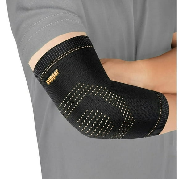Vlela Copper Elbow Braces Tennis Elbow Support Compression Sleeves for Tendonitis Golf Elbow, Arthritis, Elbow Pain Relief, Weightlifting Fit for Men & Women