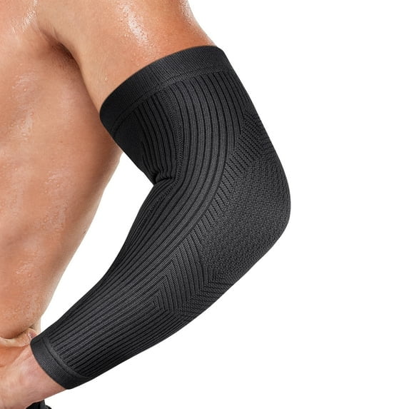 Vlela Elbow Compression Full Arm Sleeve - Tennis & Golfers Elbow Support Brace for Tendonitis, Bursitis, Arthritis, Forearm Strain, Arm Swelling & Pain Relief (Single)-S