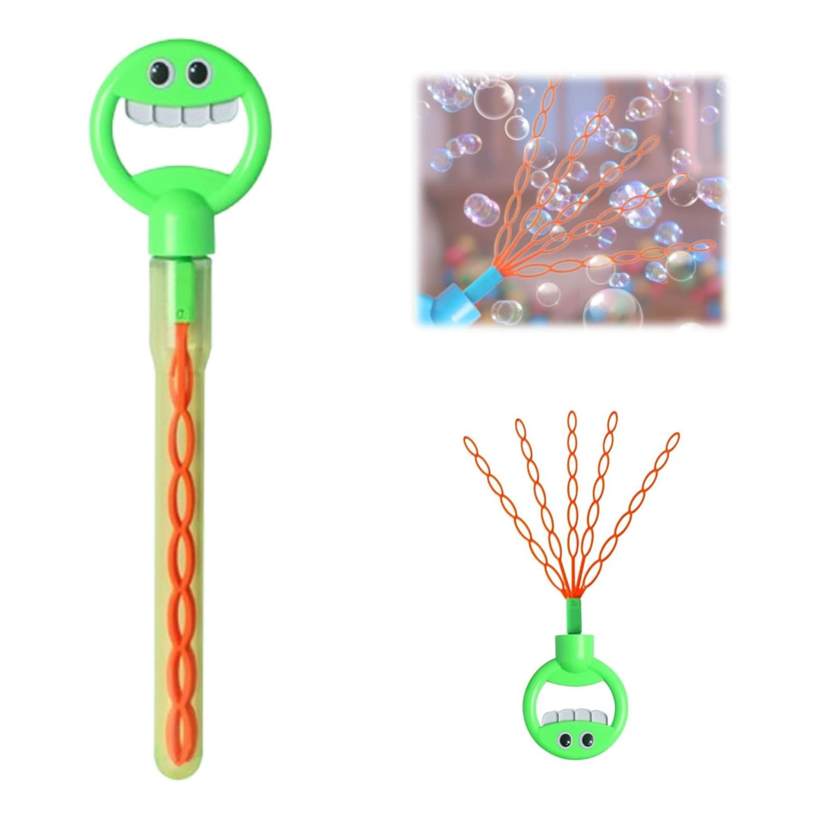 Vlemua 32 Holes Bubble Wand Toy Summer Toys with Bubbles Refill