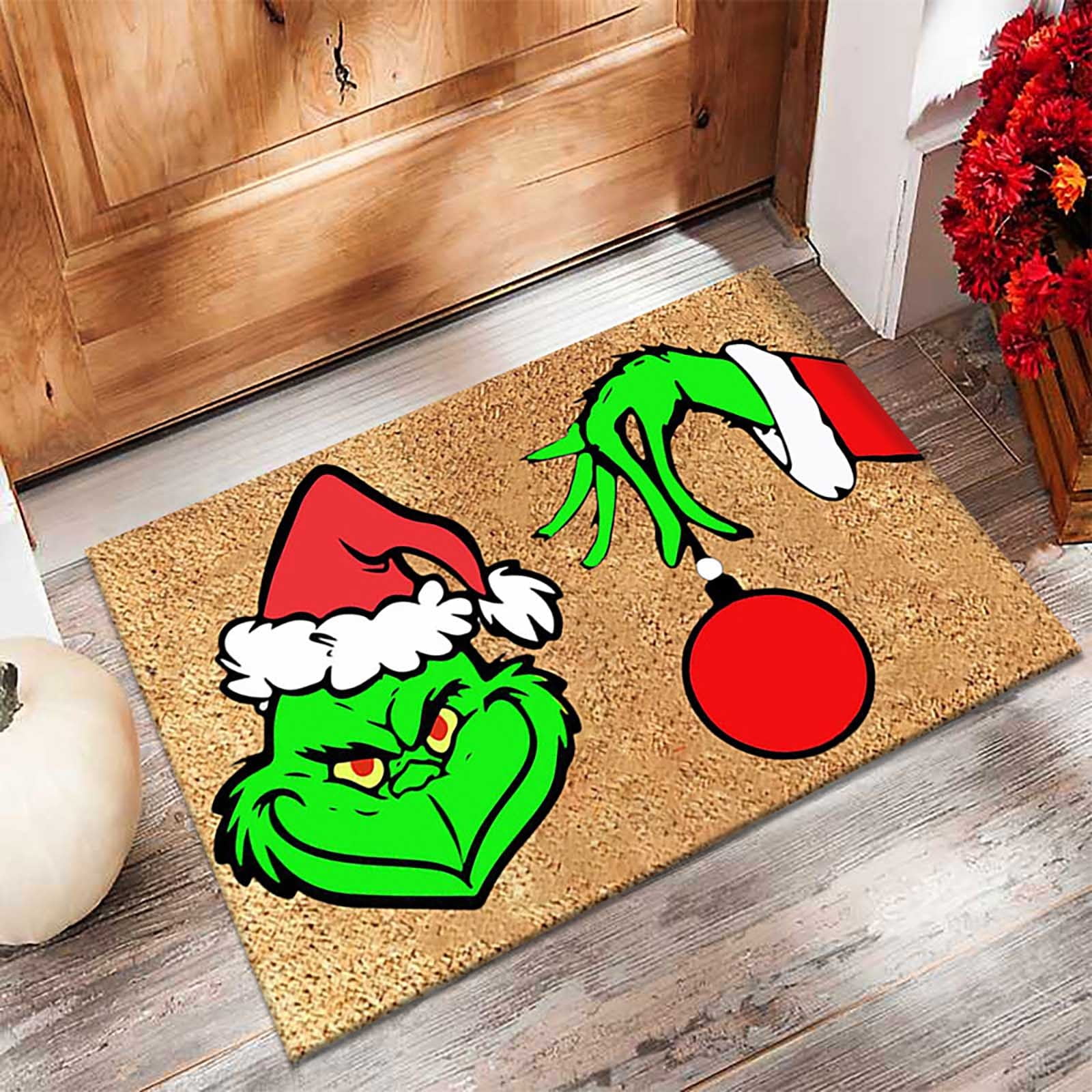 Vlemua Winter Decor Classy Christmas Decorations, Door Mat Indoor