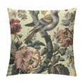 Vllo0ord Classical Jacobean Throw Pillow Covers Home Decor Sofa Rustic