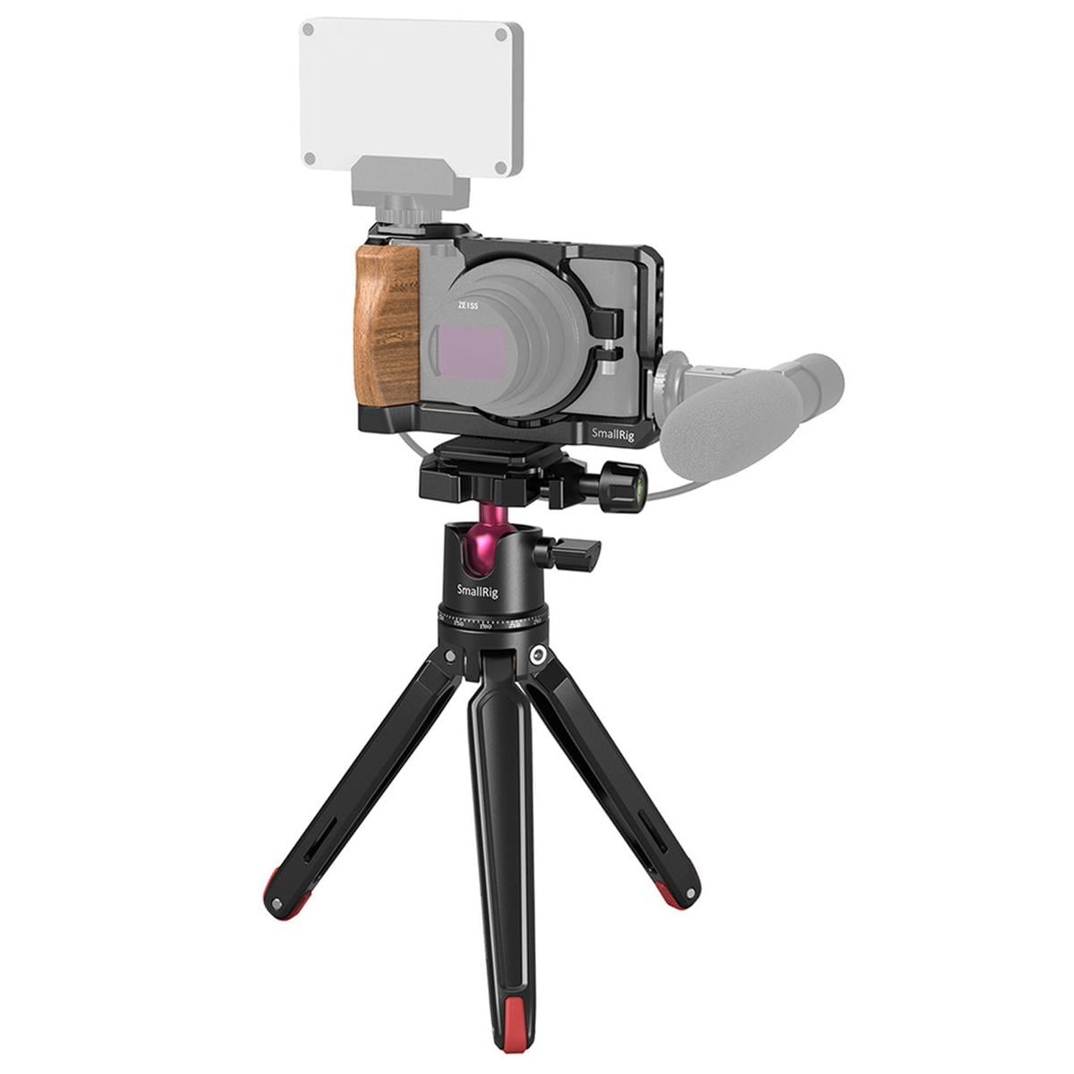 Sony Rx100 Rig SmallRig Vlog Kit with Cage, Tabletop Mini Tripod, Quick Release Plate ...