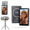 thumbnail image 1 of Vlog Selfie Monitor Screen, Magnetic Phone Vlog Selfie Monitor Screen 4K 30fps Bluetooth Remote, Back Camera Monitor for Vlog Live Stream TikTok, Compatible with iPhone & Android C93, 1 of 1