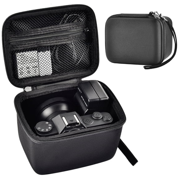 Camera Bag Compatible with for Duluvulu/for VJIANGER/for JGIPL 4K Digital Cameras, Lens & Accessories -Black (Box Only)