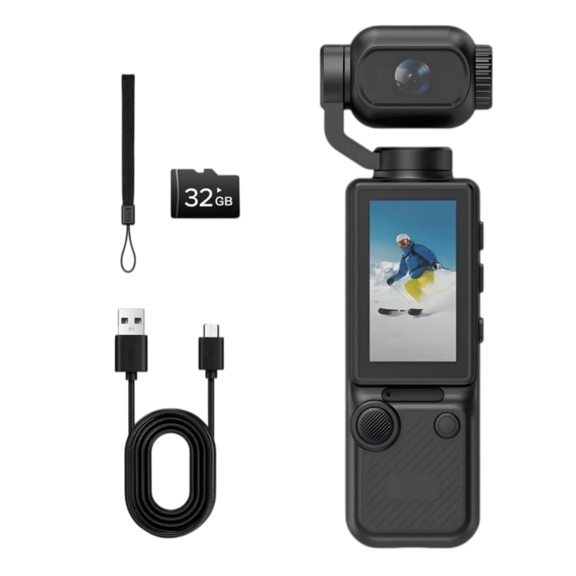 Vlogging Camera, Compact Camcorder, Portable Handheld Video Recorder