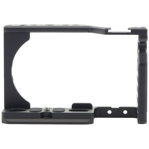 Vloggings Rigs Stabilizers Camera Cage for ZVE10, Metal Camera Cage with Handgrip and Quick Mount Plate Easy Grips