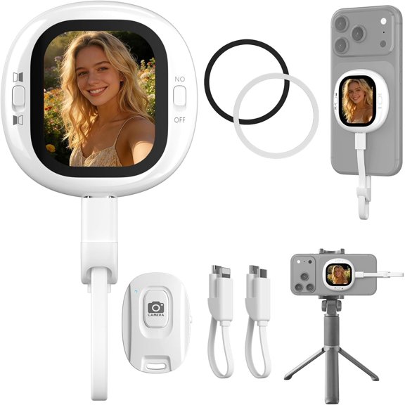 Vlogmate Mini Selfie Screen for , Camera for Rear Camera Selfies, Vlog Selfie for Vlogging, , Live Streaming