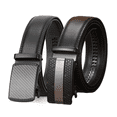 thumbnail image 1 of Vlokii 2pcs Mens Belts Ratchet Belts for Men Automatic Ratchet Buckle Slide Belt for Dress Casual, 1 of 6