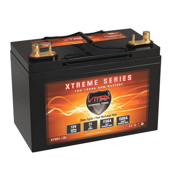 Vmax XTR31-135 for Naitic Star Powerboat Group 31 Marine 12V Battery
