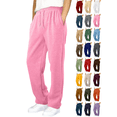 thumbnail image 1 of Vmberlty Fleece Lined Boys Sweatpants Solid Color Elastic Waist Casual Trousers for Boy 6‑15 Years Warm Thick Athletic Pants with Side Pockets, 1 of 5
