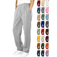 thumbnail image 1 of Vmberlty Fleece Lined Boys Sweatpants Solid Color Elastic Waist Casual Trousers for Boy 6‑15 Years Warm Thick Athletic Pants with Side Pockets, 1 of 5