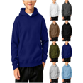 thumbnail image 1 of Vmberlty Hoodies for Boys Solid Color Casual Hooded Sweatshirts with Pockets Long Sleeve Loose Oversized Style Fashion Daily Sportswear for Teen Boys, 1 of 6