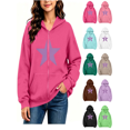 thumbnail image 1 of Vmberlty Kids Zip Up Hoodies Girl's Winter Small Print Fleece Lined Long Sleeve Hooded Zipper Sweatshirt Coats for 5-14 Years, 1 of 7