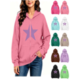 thumbnail image 1 of Vmberlty Kids Zip Up Hoodies Girl's Winter Small Print Fleece Lined Long Sleeve Hooded Zipper Sweatshirt Coats for 5-14 Years, 1 of 7