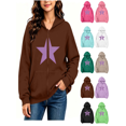 thumbnail image 1 of Vmberlty Kids Zip Up Hoodies Girl's Winter Small Print Fleece Lined Long Sleeve Hooded Zipper Sweatshirt Coats for 5-14 Years, 1 of 7