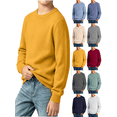thumbnail image 1 of Vmberlty Toddler Boy Girl Sweaters Classic Solid Color Crew Neck Knit Base Layer Breathable Long Sleeve Casual Pullover Sweaters for Toddler Kids, 1 of 8
