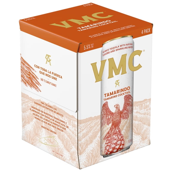 VMC Tamarindo Ready to Drink Tequila Cocktail, 4 Pack, 355ml Cans, 5.5% ABV