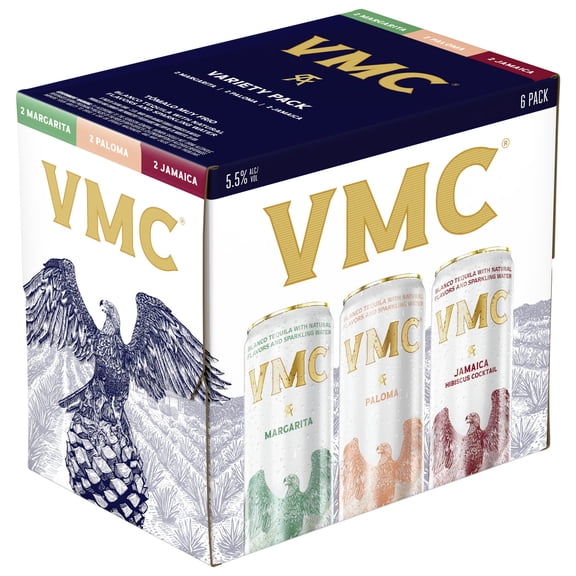 VMC Tequila Cocktail Variety Pack, 6 Pack, 355ml, 5.5% ABV