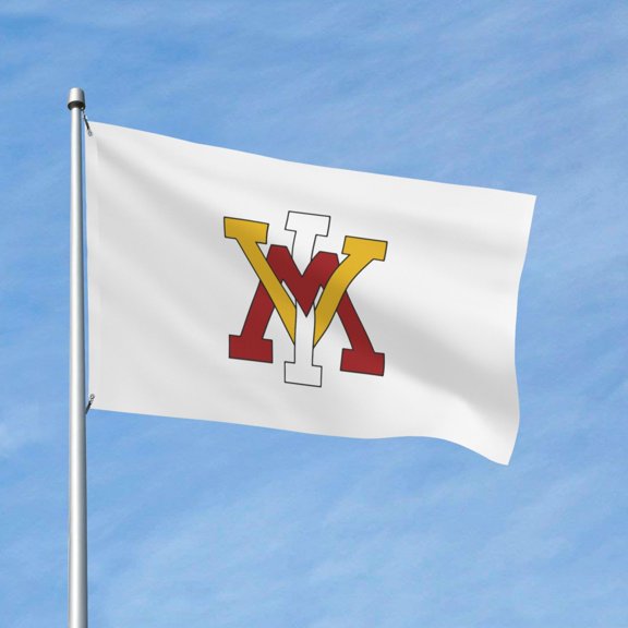 Vmi Keydets 3x5 Ft Flag Double Sided Indoor Outdoor Double Stitched Polyester Flag With 2 Grommets-Both Side Can Be Read