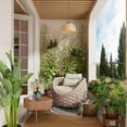 thumbnail image 1 of Vmopu Bird's Nest Pink Outdoor Sofa Couch with cushions,Textilene Aluminum Frame for Oasis, Balcony, 1 of 6