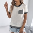 thumbnail image 1 of Vmvidoty 2026 Women Short Sleeve Raglan Tee Shirt Top for Spring and Summer Soft Basic Tees White S, 1 of 8