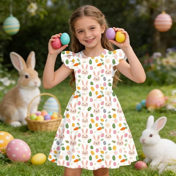Vmvidoty 3-15Y Girls School Uniform Three Piece Set - Campus Style Shirts & Skirts & Necktie Set Multicolor 3 Years