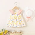 thumbnail image 1 of Vmvidoty Baby Girl Dress Summer Dresses Toddler Girl Clothes Collar Ruffle Sundress Sleeveless Outfit for Girls Pink 18 Months, 1 of 4