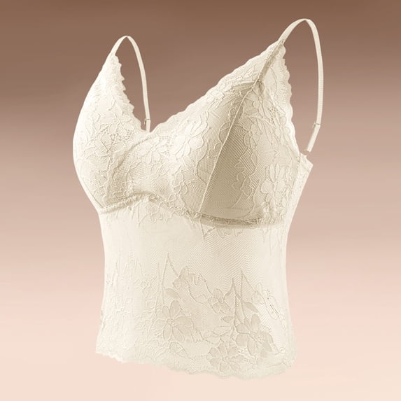 Vmvidoty Basic Women Camisole Cami Built-In Shelf Bra Adjst Strap Tank Top White XL