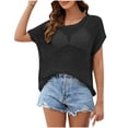thumbnail image 1 of Vmvidoty Crochet Cover Ups for Women Colorful Hollow Out Swim Cover Up Knit Summer Outfits Black L, 1 of 4