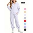 thumbnail image 1 of Vmvidoty Half Zip Drop Shoulder Long Sleeve Tracksuit 2 Piece Activewear Set Sweatsuits Toddler 5-6 Years, 1 of 8