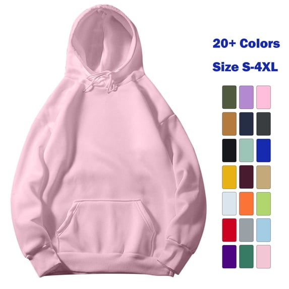 Vmvidoty Hoodies for Women Oversized Sweatshirts Fall Travel Outfits 2026 Lightweight Comfort Breathable Material Kangaroo Pocket Workout Winter Trendy Clothes Light Pink S