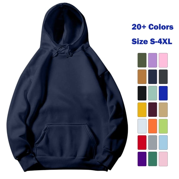 Vmvidoty Hoodies for Women Oversized Sweatshirts Fall Travel Outfits 2026 Lightweight Comfort Breathable Material Kangaroo Pocket Workout Winter Trendy Clothes Navy L