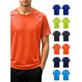 thumbnail image 1 of Vmvidoty Men's Short Sleeve Moisture Wicking Active Performance Crew Neck Tee Orange 5XL, 1 of 7