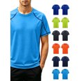 thumbnail image 1 of Vmvidoty Men's Short Sleeve Moisture Wicking Active Performance Crew Neck Tee Sky Blue 4XL, 1 of 7