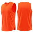 thumbnail image 1 of Vmvidoty Men's Sleeveless Tee Shirts Muscle Gym Tank Top Work Out Comfort Orange XXL, 1 of 4