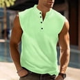 thumbnail image 1 of Vmvidoty Mens Comfort Active Sleeveless Casual Tank Top Green XL, 1 of 6