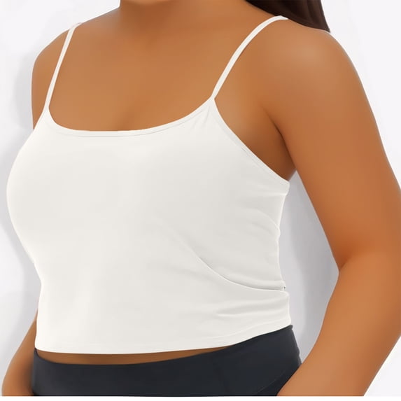 Vmvidoty Plus Size Womens Tank Tops Dressy Casual Sleeveless Blouses Crew Neck Solid Color Tunic Shirts Summer Tops White XXXL