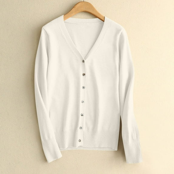 Vmvidoty Women's Long Sleeve Oversize V-Neck Knitted Outer Tunic Top Beige XXL