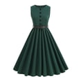 thumbnail image 1 of Vmvidoty Women's Vintage Cocktail Swing Dresses Green 2XL, 1 of 8