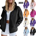 thumbnail image 1 of Vmvidoty Womens Winter Coats, Jackets for Women Trendy,Waterproof Hooded Pocket Zipper Jacket Outdoor Mountaineering Sportswear Black S, 1 of 9