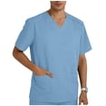 thumbnail image 1 of Vmvidoty Workwear Originals Scrubs Top V-Neck Tunic Light Blue L( Men's or Men's Big & Tall ), 1 of 6