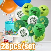 Vnanda 28 Packs Dinosaur Latex Balloons Happy Birthday, Dinosaur Party Decoration Supplies, Dinosaur Happy Birthday Balloons Celebration Set for Kids Baby Shower Birthday Party Decorations